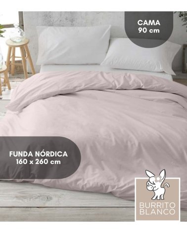 Funda Nórdica 180 Hilos Lisa de 100% Algodón Percal