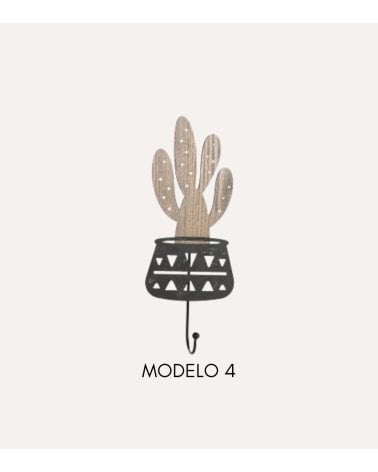 Perchero de Pared Plantas de Metal y MDF