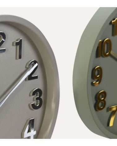 Reloj de Pared Metalizado Silencioso de PVC