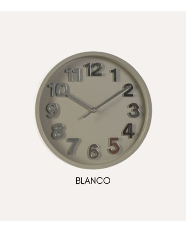 Reloj de Pared Metalizado Silencioso de PVC