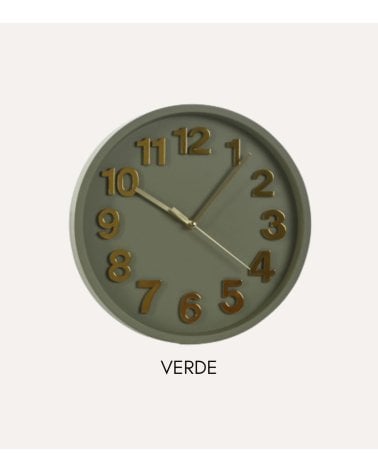 Reloj de Pared Metalizado Silencioso de PVC