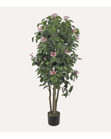 Árbol de Flor de Hibisco Decorativo con Aspecto Realista