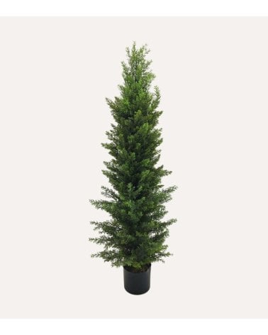 Árbol Ciprés Decorativo para Exteriores con Aspecto Realista