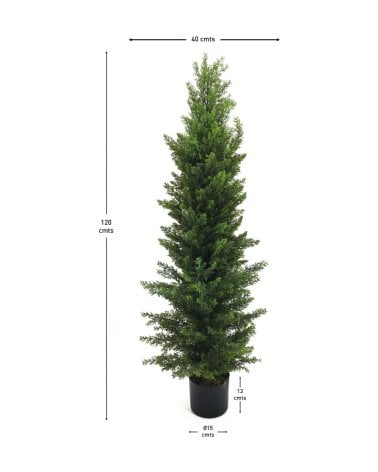 Árbol Ciprés Decorativo para Exteriores con Aspecto Realista
