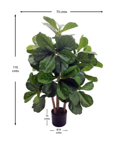 Árbol Lyrata Decorativo con Aspecto Realista