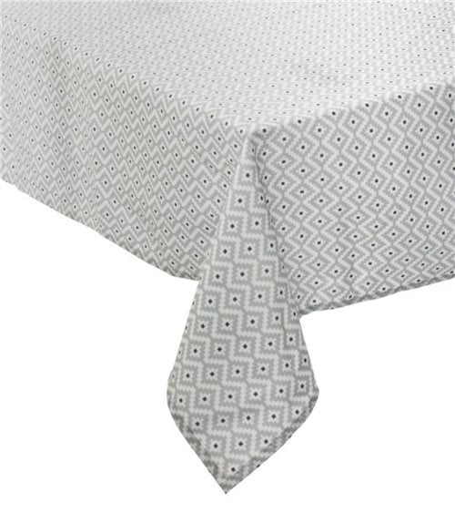 Mantel Antimanchas Geométrico Gris 140x240 cm Etnik