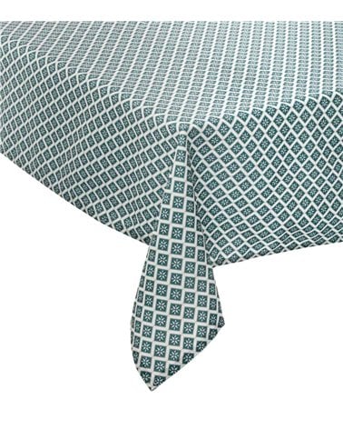 Mantel Antimanchas Geométrico Azul 140x240 cm Tikal