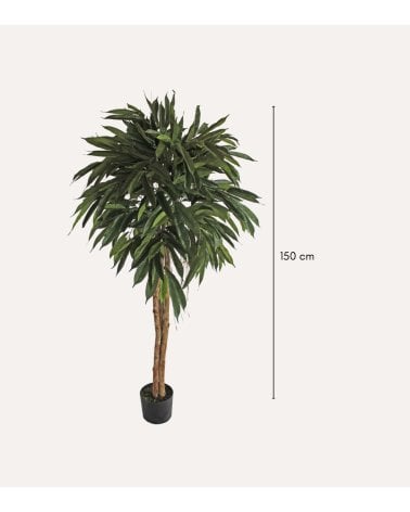 Tronco Longfolia Decorativo de Aspecto Realista