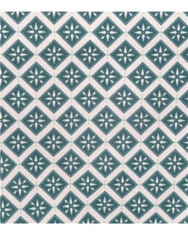 Mantel Antimanchas Geométrico Azul 140x240 cm Tikal