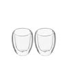 Set de 2 Vasos Expreso de Doble Pared de Cristal