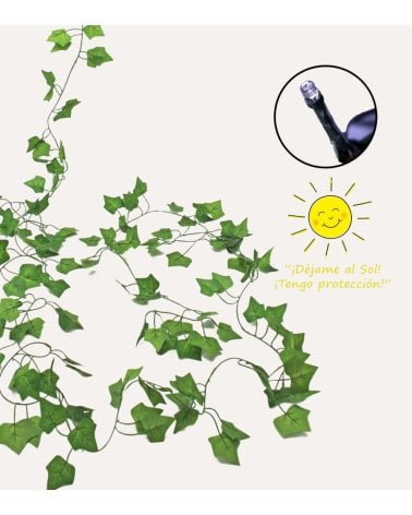 Guirnalda LED Solar de Hiedra Decorativa para Exterior