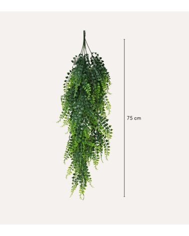 Helecho Colgante Decorativo para Exterior Aspecto Realista