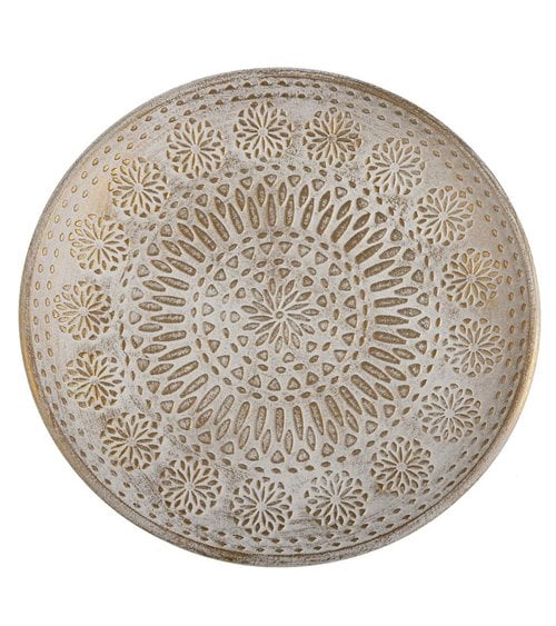 Bandeja Redonda Decorativa Étnica