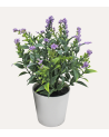 Lavanda Silvestre Decorativa en Maceta de Aspecto Realista