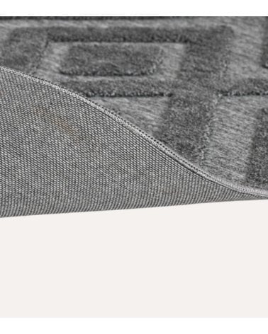 Alfombra Rombos Grises de Poliéster