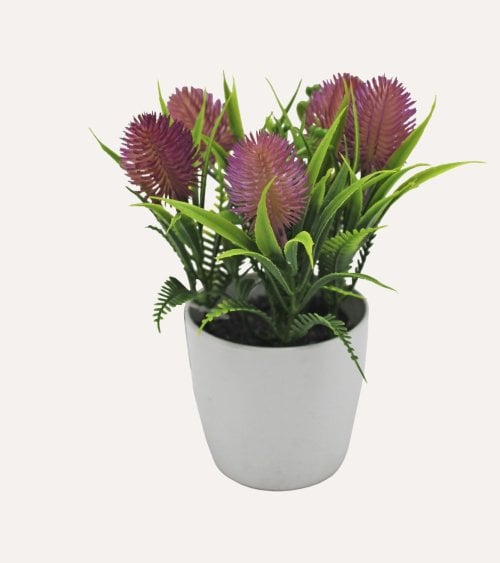 Planta Piña Lavanda Decorativa de Aspecto Realista