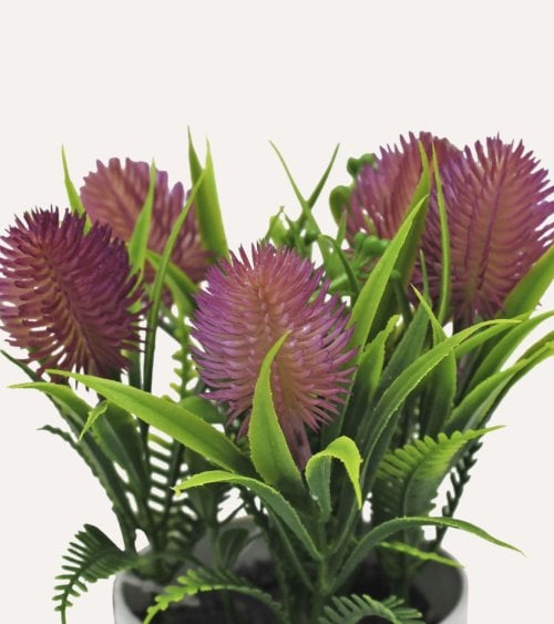 Planta Piña Lavanda Decorativa de Aspecto Realista
