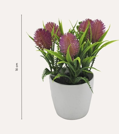 Planta Piña Lavanda Decorativa de Aspecto Realista
