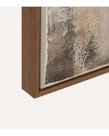 Cuadro Abstracto Pergamino con Textura y Acabado Vintage