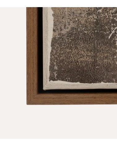 Cuadro Abstracto Pergamino con Textura y Acabado Vintage