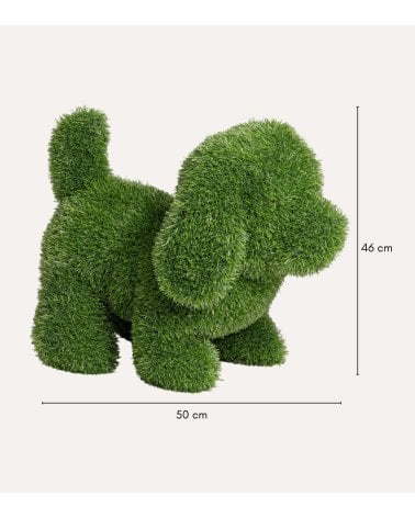 Figura de Perro Decorativo de Cesped Artificial