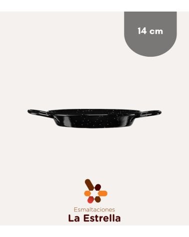 Paellera Valenciana Jaspeada de Acero Esmaltado