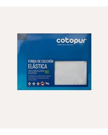 Funda de Colchón MISTRAL, Elástica de Rizo 100% Algodón