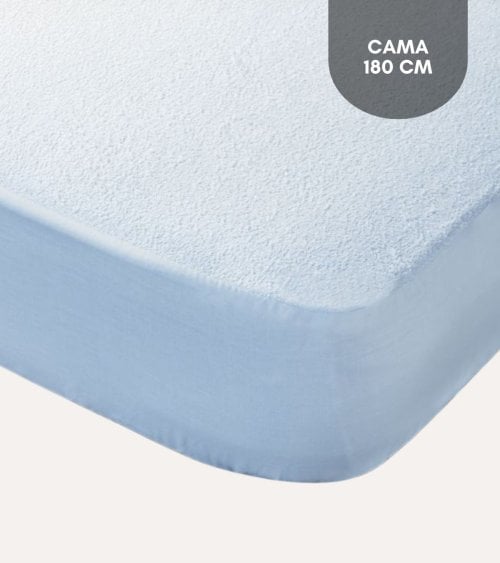 Protector de Colchón NUBE de Rizo Impermeable 100% Poliéster