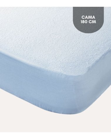 Protector de Colchón NUBE de Rizo Impermeable 100% Poliéster