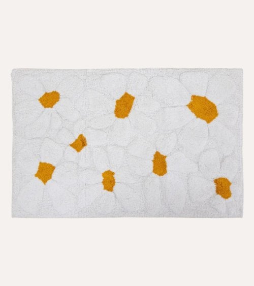 Alfombra Daisy Doble Tejido Tufteado de Algodón