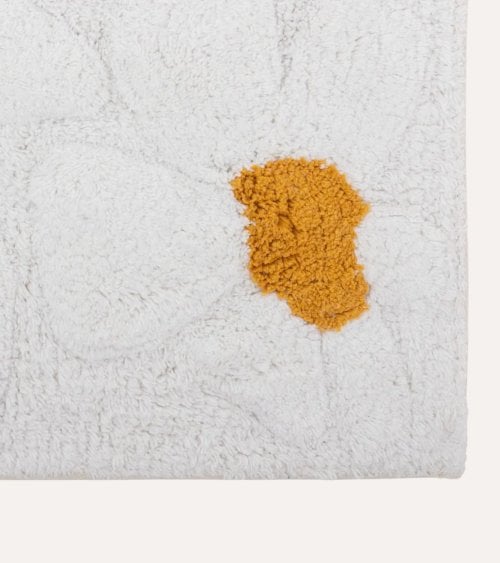 Alfombra Daisy Doble Tejido Tufteado de Algodón