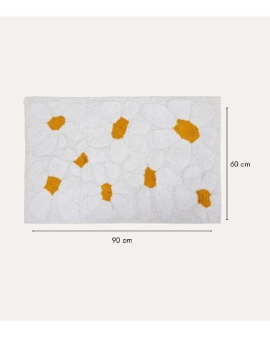 Alfombra Daisy Doble Tejido Tufteado de Algodón