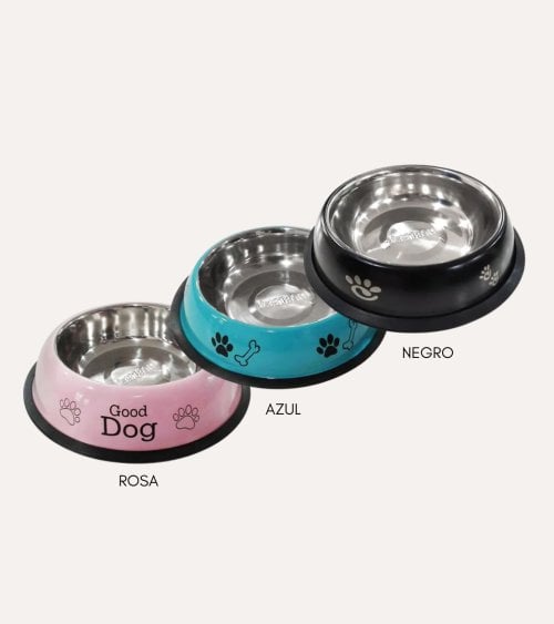 Bebedero para Mascotas de Acero Inoxidable