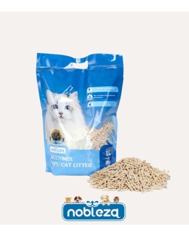 Arena para Gatos Mixta Bentonita y Tofu