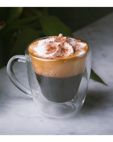 Set de 2 Tazas con Doble Pared de Borosilicato