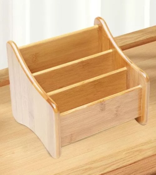 Portamandos de Bambú con 3 Compartimientos