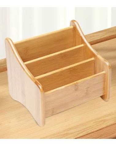 Portamandos de Bambú con 3 Compartimientos