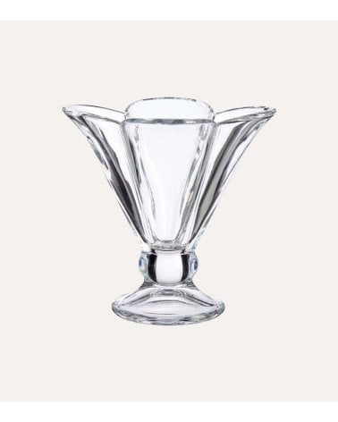 Set de 6 Copas de Helado Flor de Cristal