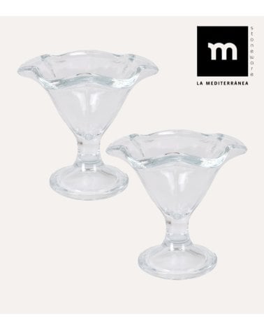 Set de 2 Copas de Helado Renee de Cristal