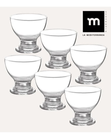 Set de 6 Copas de Helado Nisp de Cristal