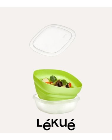 Colador 3 en 1 con Fiambrera y Tapa de Silicona de Platino