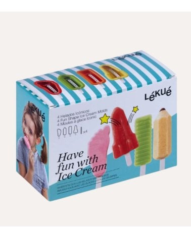 Set de 4 Moldes para Helado Icónicos