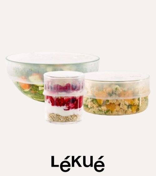 Set de 3 Tapas Reutilizables y Extensibles de Silicona de Platino