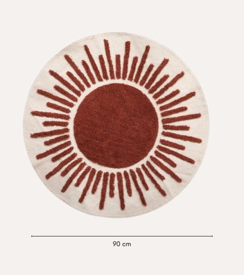 Alfombra Redonda con Motivos Alicante