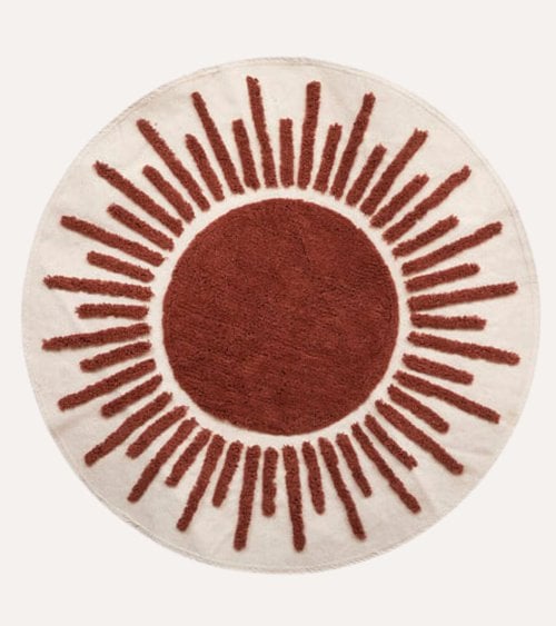 Alfombra Redonda con Motivos Alicante