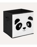 Cesta Plegable de Panda Infantil de Terciopelo