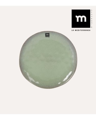 Plato de Postre Macarella Verde de Cerámica