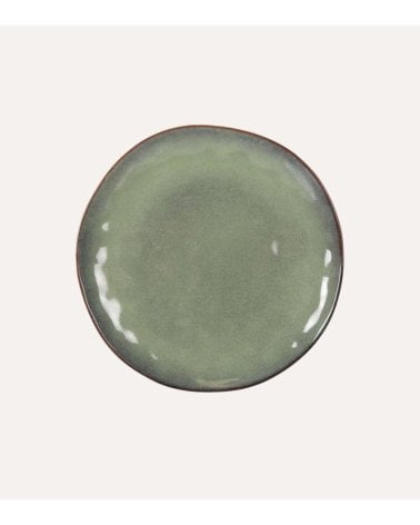 Plato de Postre Macarella Verde de Cerámica