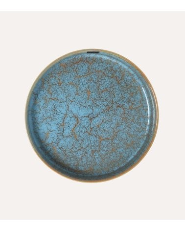 Plato Hondo Scratch Blue de Porcelana