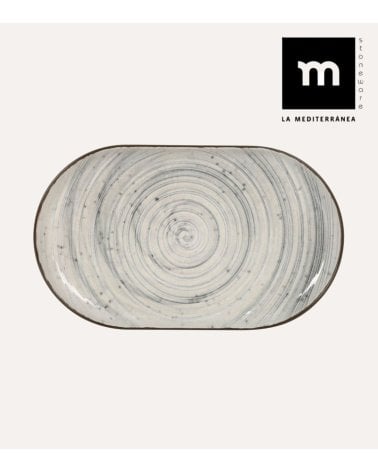 Fuente Ovalada Vortex de Gres